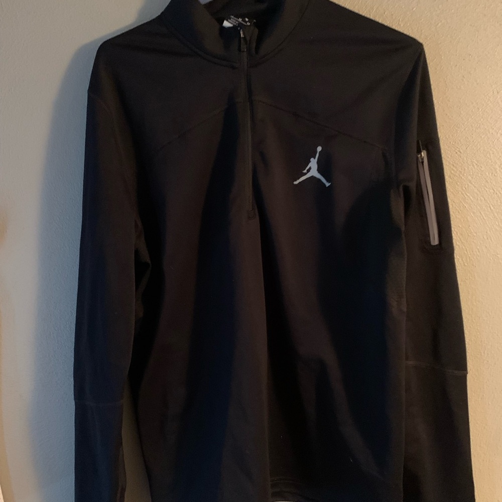 Black Jordan half zip up